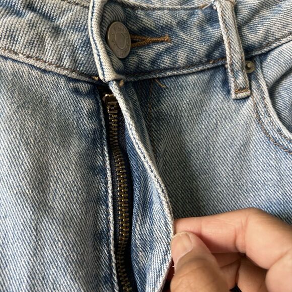 Pacsun Mom Jeans Women Sz 29 Blue Denim High Rise Cotton Zip Fly Cowgirl Western - Picture 3 of 14